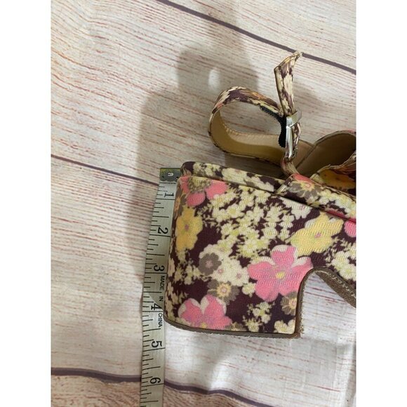 Free People Women's Ditsy Floral Slingback Bohemian Wedges - 40 (US 9) - Picture 14 of 14